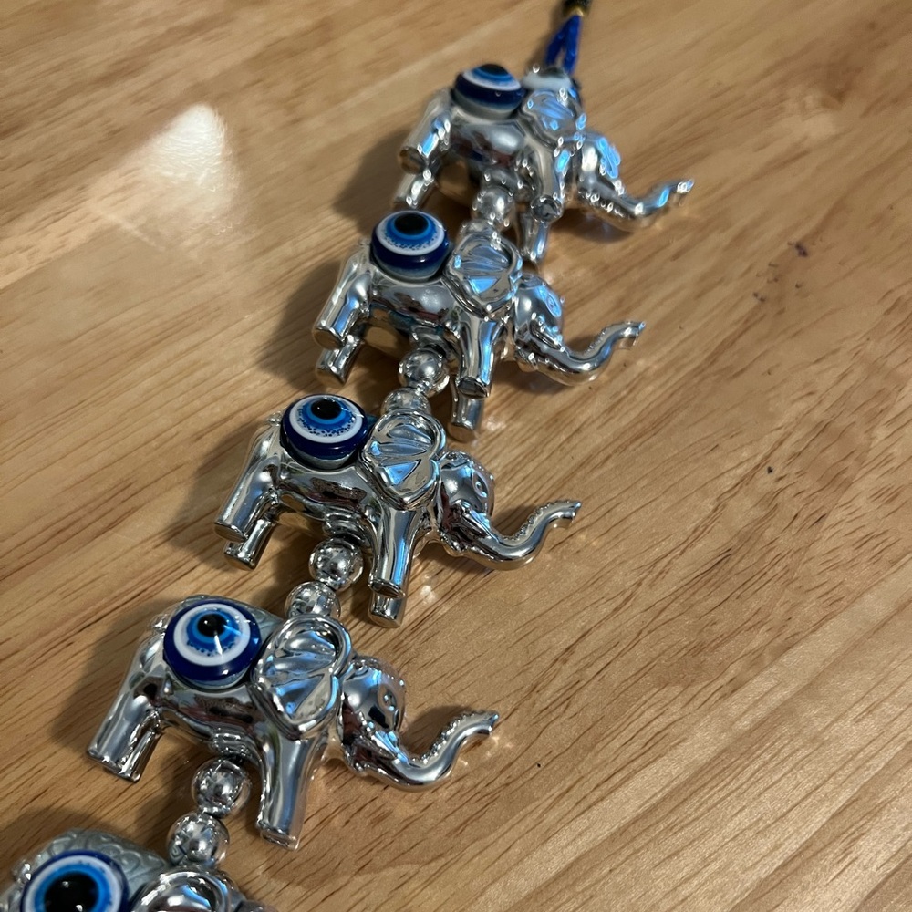 Evil Eye Elephant Protection Decor